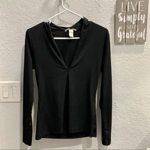Long sleeve black top